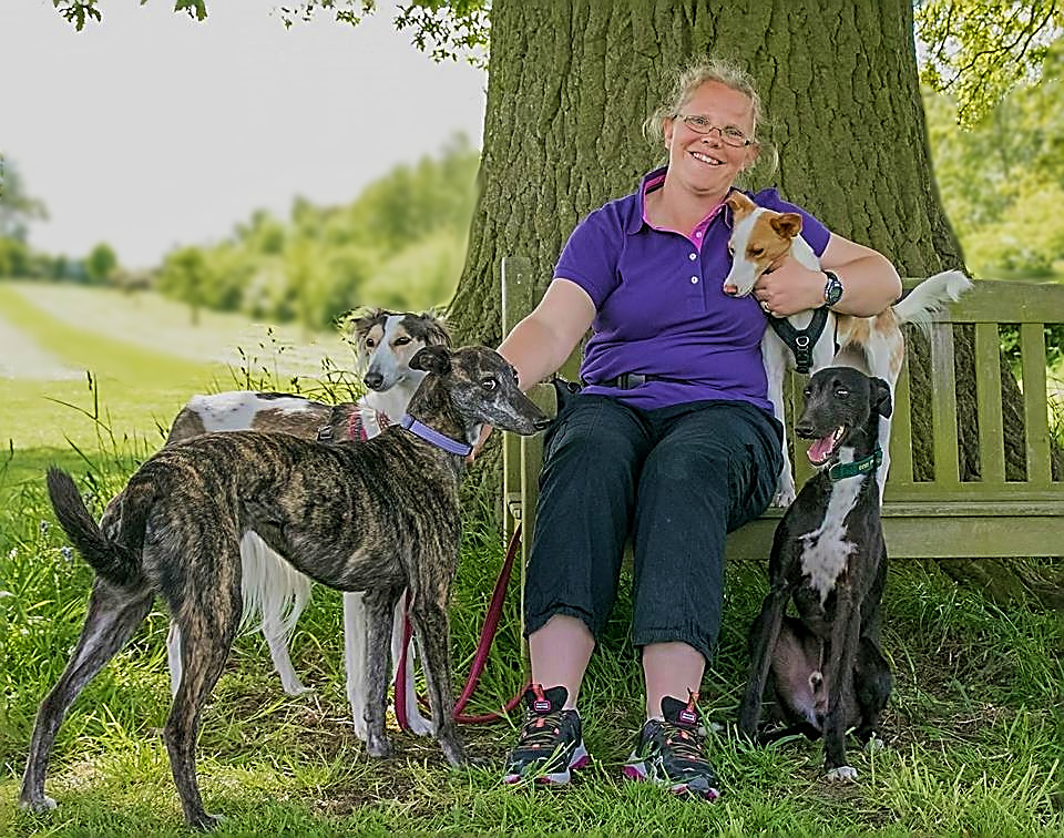 Sarah and her dogs